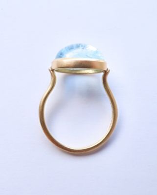 Ｃｏｌｌｅｔ　Ｏｖａｌ　Ｃａｂｏｃｈｏｎ　リング　ーＴｏｐａｚー　１７７１９＿ＲＧ－０１０７６