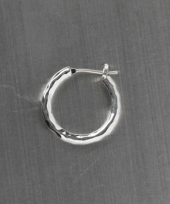 ＜e.m. (Women)＞シルバーフープピアス　※シングル　１８０１‐ＡＰ５５０