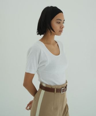 SCOOP LINE RIB TOPS 18105ー1152 | CLANE