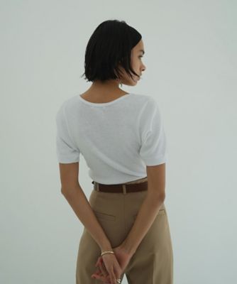 SCOOP LINE RIB TOPS 18105ー1152 | CLANE