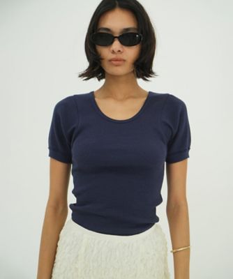 SCOOP LINE RIB TOPS 18105ー1152 | CLANE