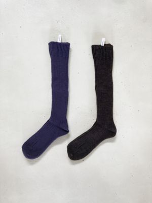 ＜R & D.M.Co-/OLDMAN’S TAILOR (Women)＞ＷＯＯＬ　ＲＩＢ　ＳＯＣＫＳ