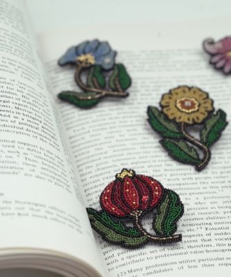 おしばな ルージュ ブローチ 187175636 | Moko Kobayashi