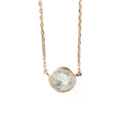 MONAKA jewellery (Women)/モナカ Ｒｏｕｇｈ　Ｃｏｌｌｅｔ　Ｎｅｃｋｌａｃｅ　－　Ｒａｉｎｂｏｗ　Ｍｏｏｎｓｔｏｎｅ　－　１８ＮＣ４８－０９００１