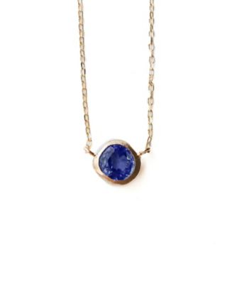 ＜MONAKA jewellery (Women)＞Ｒｏｕｇｈ　Ｃｏｌｌｅｔ　Ｎｅｃｋｌａｃｅ　－Ｓａｐｐｈｉｒｅ－　１８ＮＣ４８－０９０８０