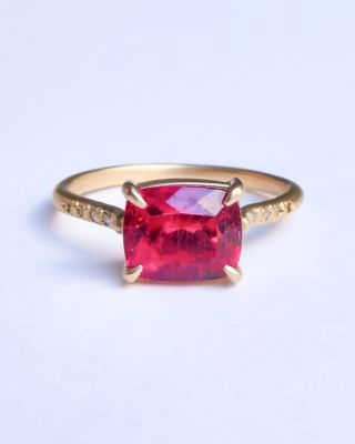 ＜MONAKA jewellery (Women)＞Ｐｒｏｎｇ　Ａｒｍｄｉａ　リング　－Ｒｕｂｅｌｌｉｔｅ－　１９００５＿ＲＧ－０１１５４