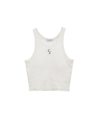 LOGO SLIM TANK TOPS 19105ー1062 | CLANE