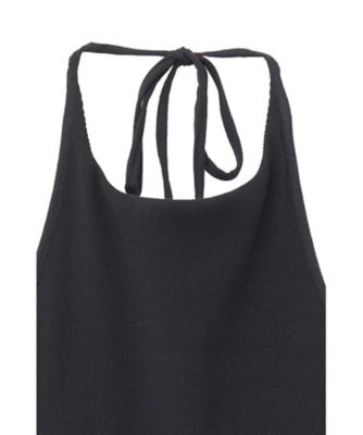 HALTER NECK CUP IN RIB TOPS 19105ー