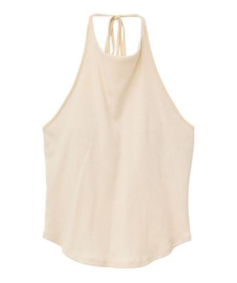 HALTER NECK CUP IN RIB TOPS 19105ー