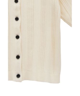W FACE RIB KNIT CARDIGAN 19106ー2012