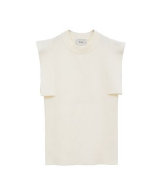SQUARE SLEEVE KNIT TOPS 19106ー