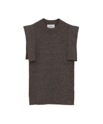 SQUARE SLEEVE KNIT TOPS 19106ー