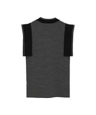 SQUARE SLEEVE KNIT TOPS 19106ー