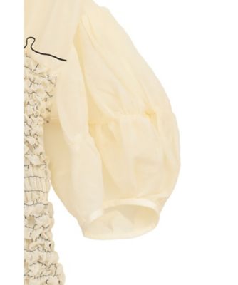 COLOR STITCHED SHIRRING TOPS 19122ー