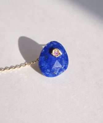 Flat Pierced Earring － Lapis