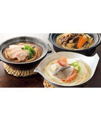 ｙ０４８６１３ うどん本陣山田家 讃岐うどん ３種の鍋詰合せ 讃岐うどん の通販 丸井今井オンラインストア