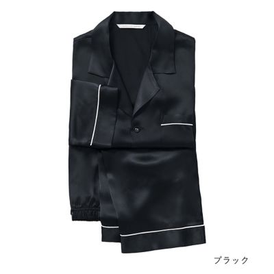 シルク パジャマ メンズ シルク100 長袖 冷えとり 冷え対策 通年 ナイトウェア M 3l 暖かい メンズパジャマ サテン 送料無料 Uvカット 寝巻 ルームウェア