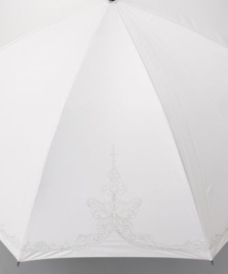 ANNA SUI バタフライアーチラメ刺繍晴雨兼用パラソル（長