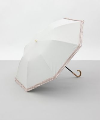 晴雨兼用折りたたみ傘　ギャザーフリルトップフラット　１ＢＡ　２２０４５