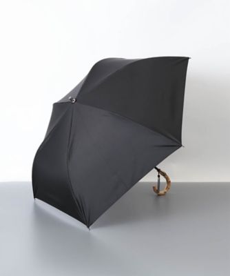 バオバブ 黒の折りたたみ傘 晴雨兼用折りたたみ傘 カラバリ無地トップフラット 1BA 22087
