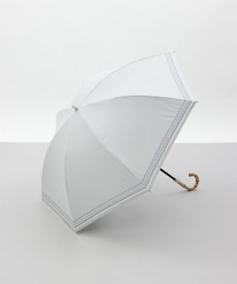晴雨兼用ショート傘 幾何刺しゅう1段スライド 1BA 23044