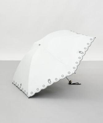 NINA RICCI (Women)/ニナ リッチ 花柄刺しゅう晴雨兼用パラソル(クイックオープン折りたたみ傘) 1NR 27186