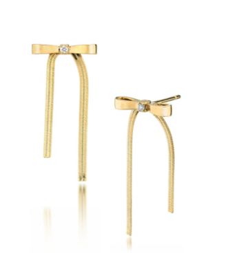 GOSSAMER ステープル ダイヤモンド ピアス ※シングル