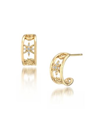 K18／Pt950 ピアス CONTRASTING LINKS