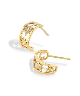 K18 ピアス MOON＆SUN 1ZP0945 | STAR JEWELRY