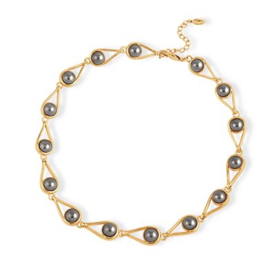 ＜Grosse(Women)＞Ｒａｉｎｄｒｏｐ　ネックレス　ゴールド