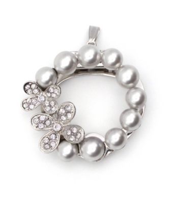 RELIANCE (Women)/リライアンス ストールクリップ Rリング 2つ花パール 2-41 シルバー スカーフ・ショール【三越伊勢丹/公式】