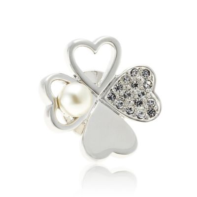 Grosse(Women)/グロッセ クローバーピンブローチ プラチナカラー ブローチ・バッジ【三越伊勢丹/公式】