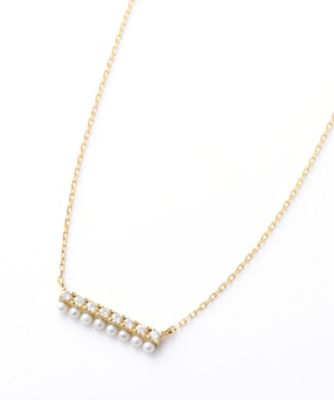 ＜AHKAH(Women)＞ティナラインパールネックレス