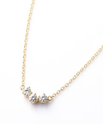 ＜AHKAH(Women)＞トレスダイヤネックレス　ＡＢ０９８６０１０１００