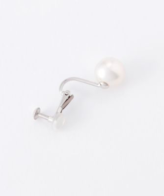 Ｋ１４ＷＧ　８．０ｍｍ玉アコヤパールイヤリング（ｓａｎｙｏ　Ｋ１４ＷＧ　Ｐ８．０　Ｅａｒｒｉｎｇ）　２０４－７５０１－７