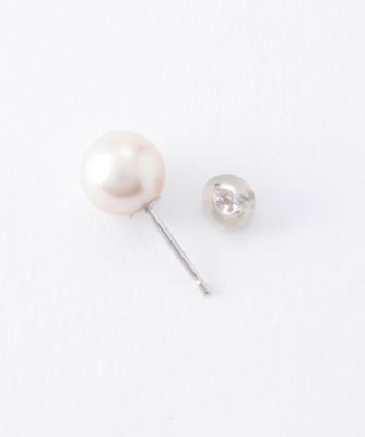 Ｋ１４ＷＧ　８．５ｍｍ玉アコヤパールピアス（ｓａｎｙｏ　Ｋ１４ＷＧ　Ｐ８．５　Ｐｉｅｒｃｅ）　２０４－７５２１－５