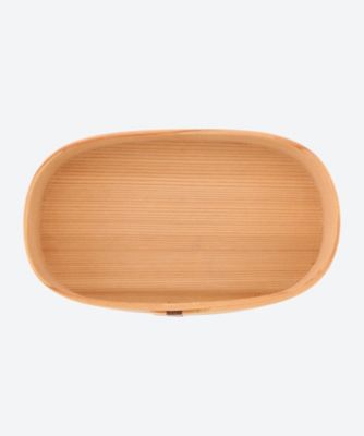白木　小判弁当箱　小