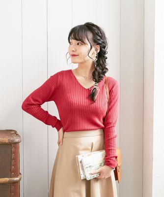 リブニット 太って見える 胸が強調されるお悩み用 スモールサイズ 三越伊勢丹オンラインストア 公式