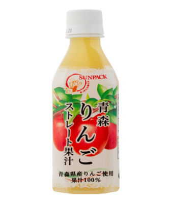 ８１１０１　青森県産りんご　ストレート果汁１００％　りんごジュース　１箱（２４本）
