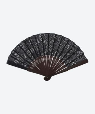 ＜保赤軒＞扇子　エレガンス　３０９５　紺・白