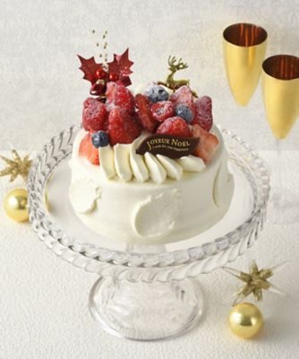 【クリスマスケーキ】西洋菓子舗 不二家 G794 クリスマスあまおう苺と2種のベリーのショートケーキ【三越伊勢丹/公式】