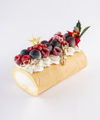 【クリスマスケーキ】メゾン・ド・モンシェール S625ホワイトクリスマスロール【三越伊勢丹/公式】