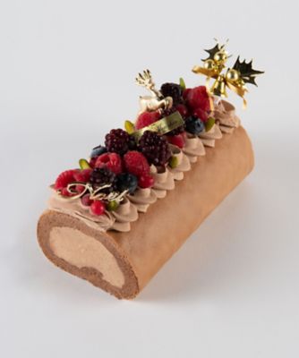 【クリスマスケーキ】メゾン・ド・モンシェール S626クリスマスのプリンスロールデコレーション【三越伊勢丹/公式】