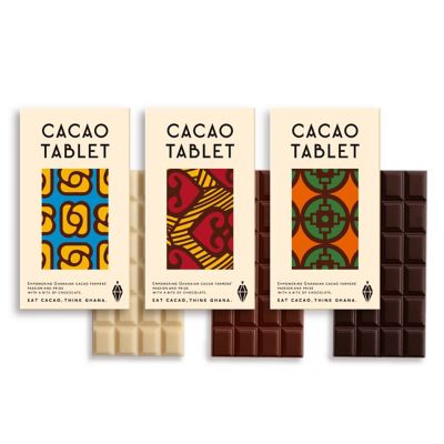 MAAHA CHOCOLATE/マーハチョコレート N2129 カカオタブレット食べ比べ × アフリカ布 ポーチセット【三越伊勢丹/公式】