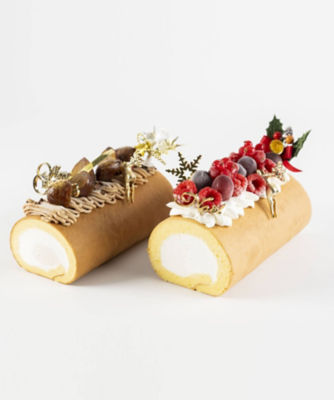  【クリスマスケーキ】メゾン・ド・モンシェール S620クリスマスの堂島モンブランロール・ホワイトクリスマスロール ケーキ・スティックケーキ