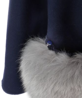 受注商品】12月上旬以降お届け ウールダブルフェイスショールカラー