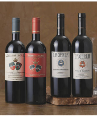 １６．ブルネッロの生み親〈ビオンディサンティ〉から引き継ぐトスカーナ赤ワイン４本セット