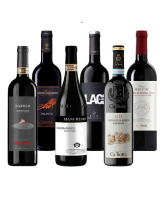 ３１．バローロ、バルバレスコ、ボルゲリの入ったイタリア濃厚赤ワイン６本セット