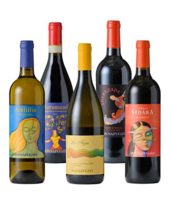 ５４．シチリアを愉しむ「ドンナ・フガータ」土着品種含む赤・白ワイン５本セット