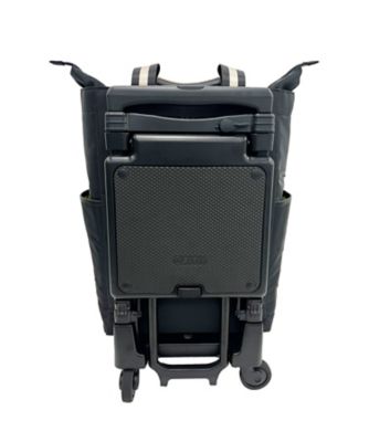 Ｄ－６３０　４輪ストッパー　６０ｍｍキャスター　座面付き　二層式収納　カジュアルトート型バッグ　ポルド